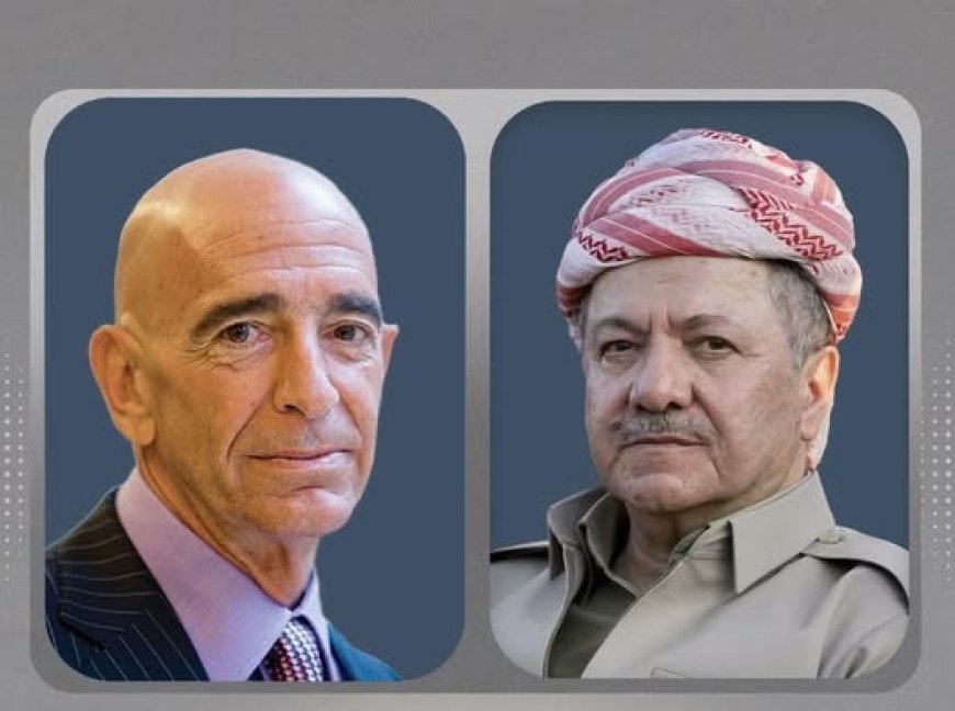 Serok Barzanî û Tom Barrack li ser rewşa Helebê axivîn