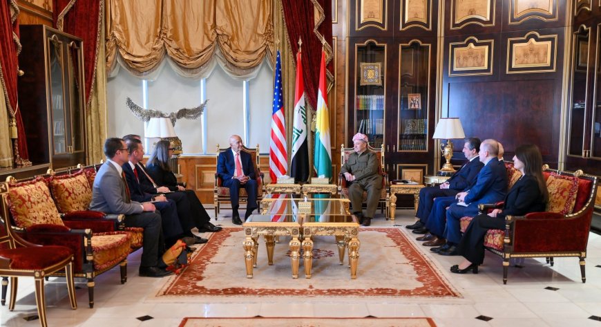 سەرۆك بارزانی پێشوازی لە نوێنەری سەرۆك ترامپ بۆ كاروباری سووریا و باڵیۆزی ئەمەریكا لە توركیا دەكات