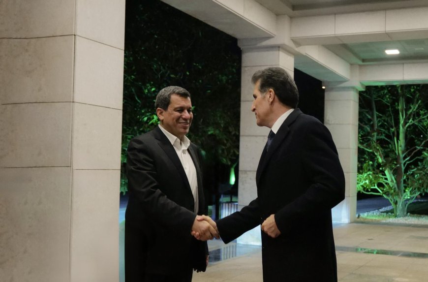 Serok Nêçîrvan Barzanî Ligel Fermandarê HSDê û Serokê ENKSê Civiya