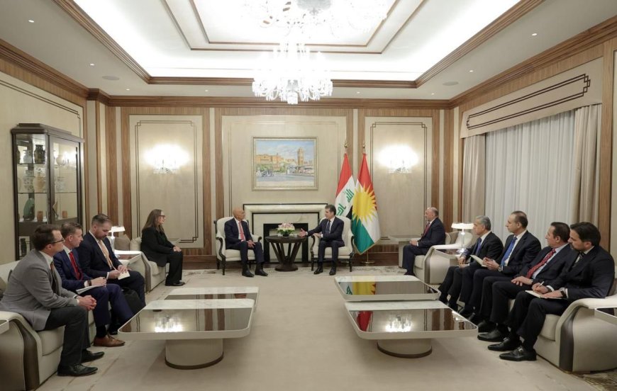 Serok Nêçîrvan Barzanî û Nûnerê Serok Trump ji bo Karûbarên Sûriyê Civiyan