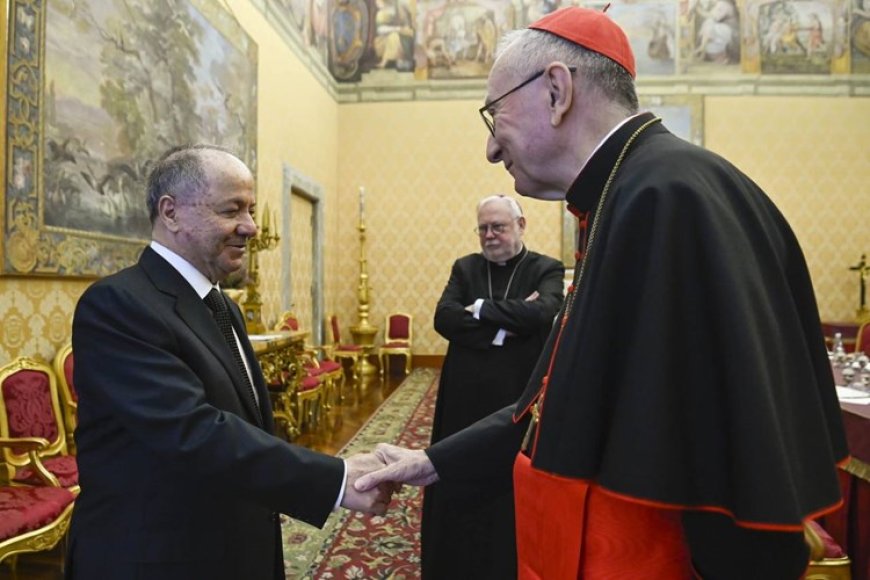 Serok Barzanî û Serokwezîrê Vatîkanê Civiyan