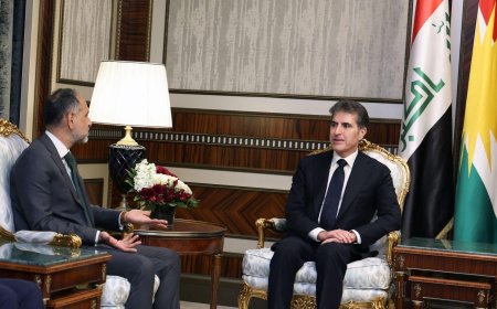 سه‌رۆك نێچيرڤان بارزانى و باڵيۆزى به‌ريتانيا، دۆخى عێراق و ناوچه‌كه‌ تاوتوێ ده‌كه‌ن