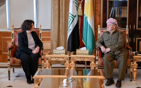 Serok Barzanî Pêşwaziya Bêrîvan Aymaz Kir