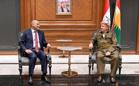 Serok Barzanî pêşwaziyê li serokê (Teyarî Xed) ê Sûriyê kir