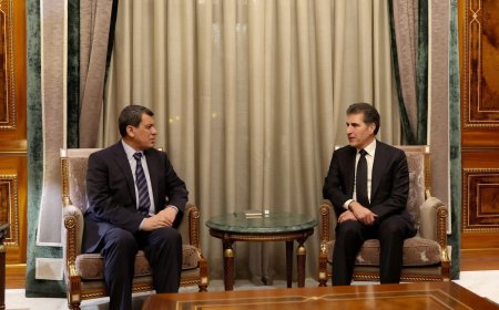 سەرۆک نێچیرڤان بارزانی و مەزڵووم عەبدی پێشهاتەکانی سووریا تاوتوێ دەکەن