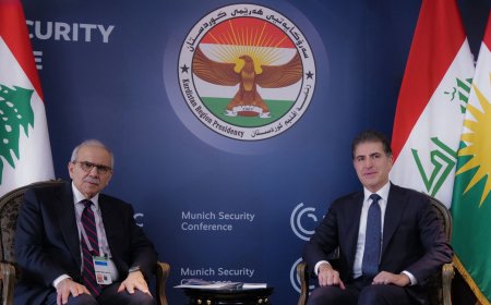 سه‌رۆك نێچيرڤان بارزانى و سه‌رۆكوەزیرانی لوبنان په‌یوه‌ندییه‌ دوولایه‌نه‌كان تاوتوێ ده‌كه‌ن