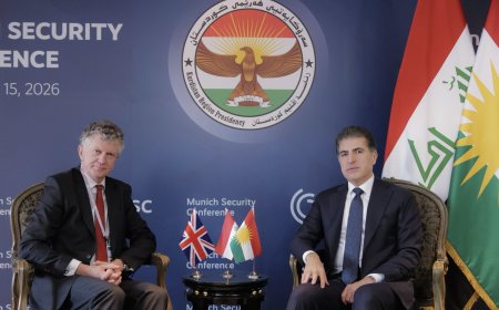 سەرۆک نێچیرڤان بارزانی و ڕاوێژکاری ئاسایشی نەتەوەییی بەریتانیا پەرەسەندنە ئەمنییەکان تاوتوێ دەکەن