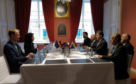 سەرۆک نێچیرڤان بارزانی و وەزیری كاروبارى ئابوورى و وزه‌ى ئەڵمانیا پەرەپێدانی پەیوەندییەکان تاوتوێ دەکەن