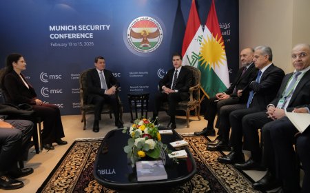 سەرۆک نێچیرڤان بارزانی و مەزڵووم عەبدی له‌ ميونشن كۆبوونه‌وه‌