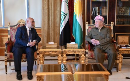 Serok Barzanî pêşwaziyê li şandeke bilind a Partiya Dawa ya Iraqî kir
