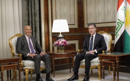 سەرۆك نێچيرڤان بارزانى له‌گه‌ڵ نوێنەرى سەرۆك ترامپ بۆ كاروبارى سووريا كۆبووه‌وه‌