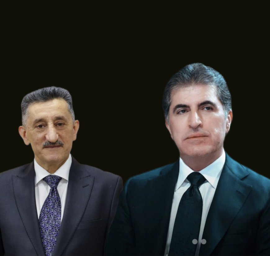 سەرۆک نێچیرڤان بارزانی لە پەیوەندیەکی تەلەفۆنیدا سەرخۆشی لە دکتۆر نووری عوسمان دەکات