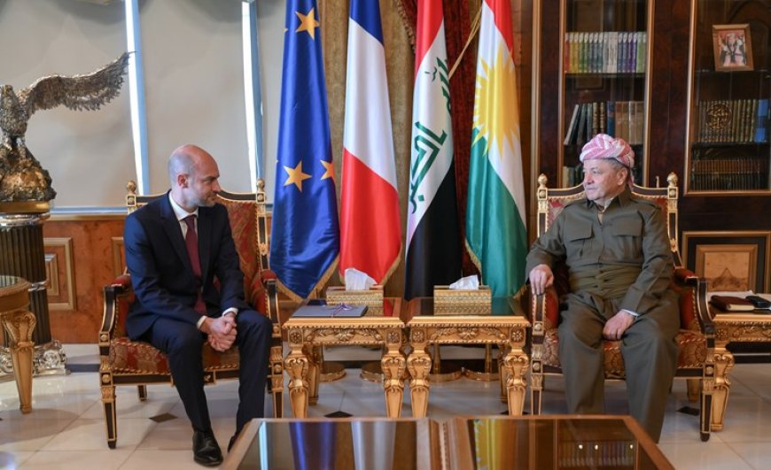 Naveroka civîna Serok Barzanî û Wezîrê Derve yê Fransayê