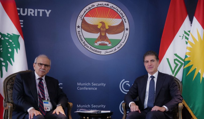 سه‌رۆك نێچيرڤان بارزانى و سه‌رۆكوەزیرانی لوبنان په‌یوه‌ندییه‌ دوولایه‌نه‌كان تاوتوێ ده‌كه‌ن