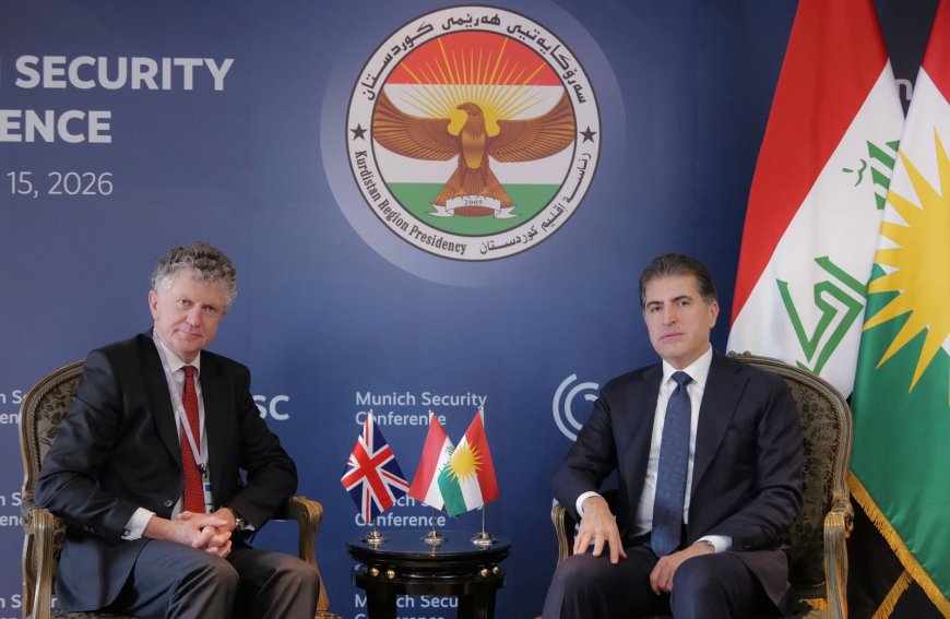 Serok Nêçîrvan Barzanî û Şêwirmendê Ewlehiya Neteweyî yê Brîtanyayê geşedanên ewlehiyê gotûbêj kirin