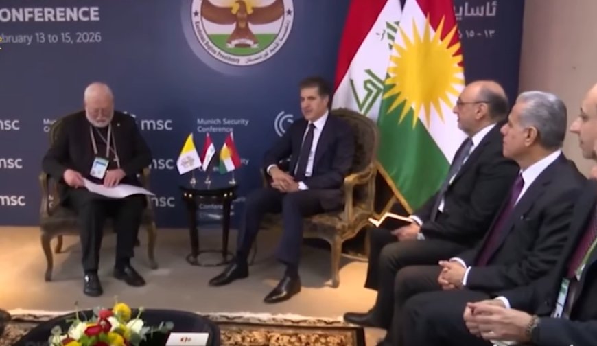 Serok Nêçîrvan Barzanî û Wezîrê Derve yê Vatîkanê Pêkvejiyan û Rewşa Pêkhateyan Gotûbêj Kirin.