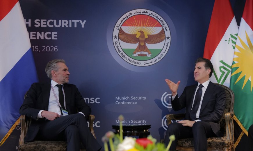 سەرۆک نێچیرڤان بارزانی له‌گه‌ڵ سەرۆکوەزیران و وه‌زيرى به‌رگريى هۆڵەندا کۆبووەوە