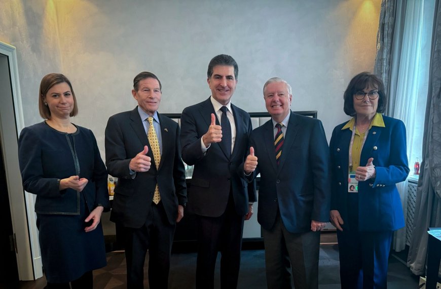 Serok Nêçîrvan Barzanî û Şandeke Kongreya Amerîkayê Civiyan.