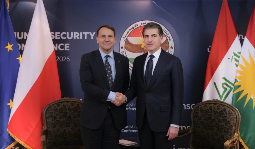 Serok Nêçîrvan Barzanî û Wezîrê Derve yê Polonyayê Pêşxistina Peywendiyan Gotûbêj Kirin