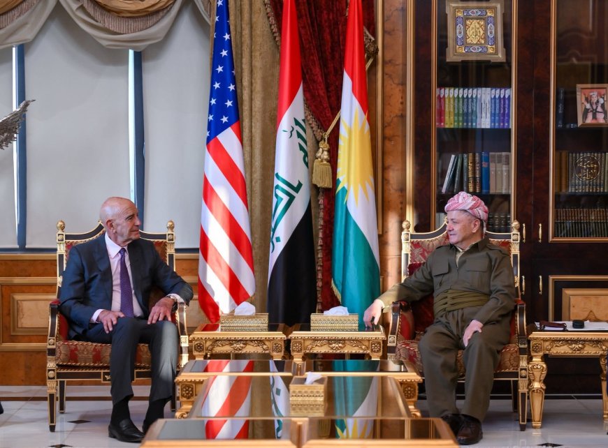 سەرۆك بارزانی پێشوازی لە نوێنەری سەرۆك ترامپ بۆ كاروباری سووریا و باڵیۆزی ئەمەریكا لە توركیا دەكات