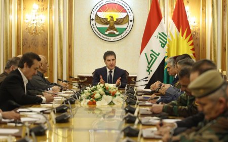 Serok Nêçîrvan Barzanî Serpereştiya Civîneke Bilind a Leşkerî û Ewlehiyê Kir