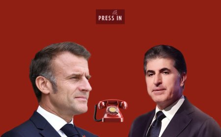 نێوەڕۆکی پەیوەندیی تەلەفۆنیی نێچیرڤان بارزانی و ماکرۆن لەبارەی هێرشەکەی سنووری مەخموور