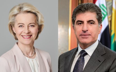 Serok Nêçîrvan Barzanî û Seroka Komîsyona Ewropayê rewşa herêmê gotûbêj kirin