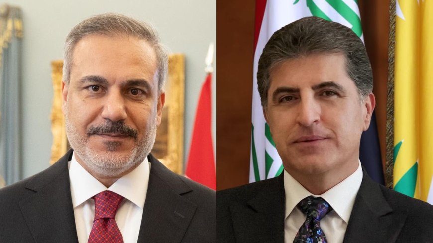 Serok Nêçîrvan Barzanî û Wezîrê Derve yê Tirkiyê rewşa herêmê gotûbêj kirin