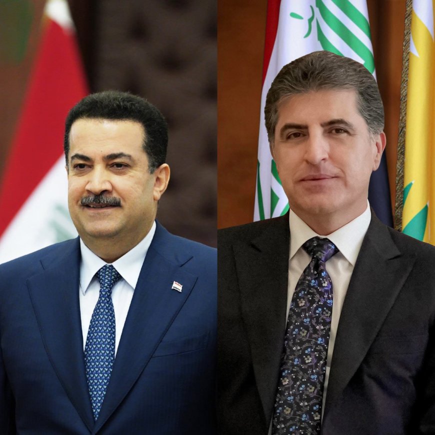 سەرۆك نێچيرڤان بارزانى و سەرۆكوەزیران ئه‌لسوودانی جەخت لە پاراستنی سەقامگیری دەکەنەوە