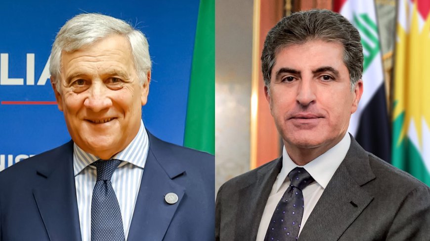 سەرۆک نێچیرڤان بارزانی و وەزیری دەرەوەی ئیتاڵیا دۆخی ناوچەکە تاوتوێ دەکەن