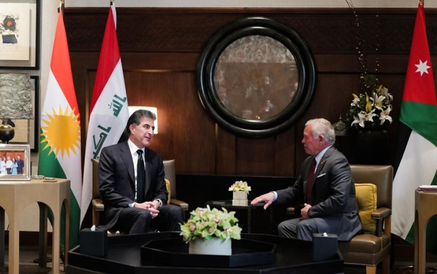 Serok Nêçîrvan Barzanî Nameyek ji Şahê Urdunê Wergirt