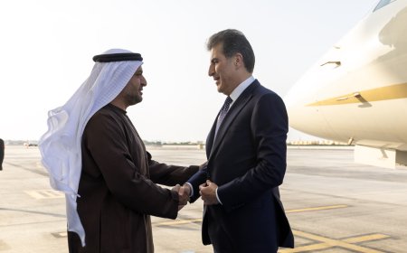 Serok Nêçîrvan Barzanî gihişt Ebû Dabî