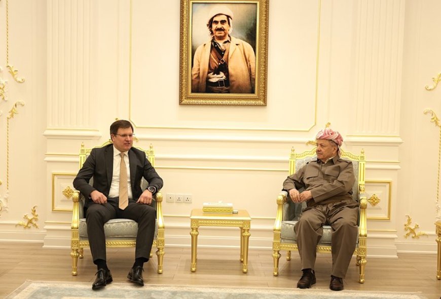Serok Barzanî pêşwaziyê li Konsûlê Rûsyayê li Hewlêrê kir
