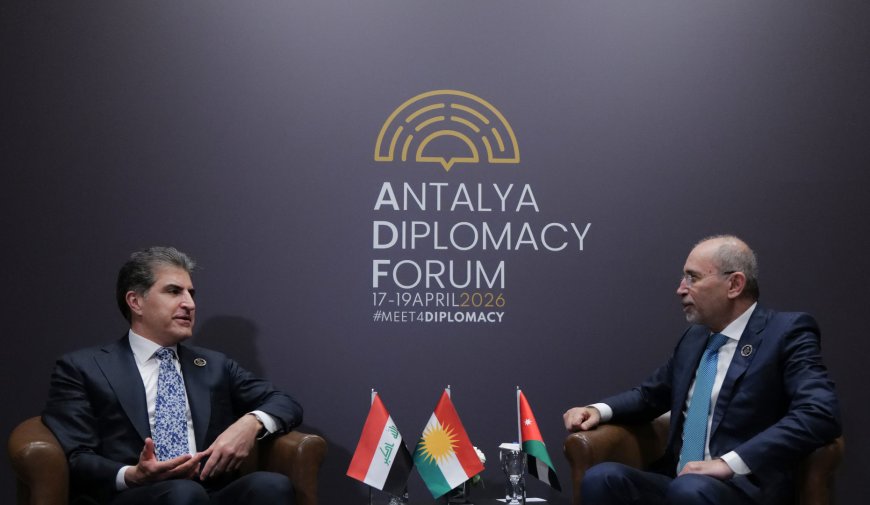 سەرۆک نێچیرڤان بارزانی و وەزیری دەرەوەی ئوردن داكۆكى لە بره‌ودان به‌ پەیوەندییەکان دەکەنەوە