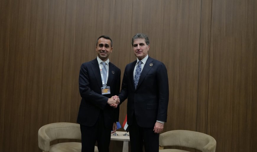 سەرۆک نێچیرڤان بارزانی و نوێنەری تایبەتی یەکێتیی ئەورووپا بۆ کاروباری کەنداو کۆبوونەوە