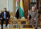 Serok Barzanî pêşwaziya Serokwezîrê Raspartiyê Iraqê kir