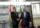 Serok Nêçîrvan Barzanî bi Wezîrê Derve yê Îtalyayê re civîya