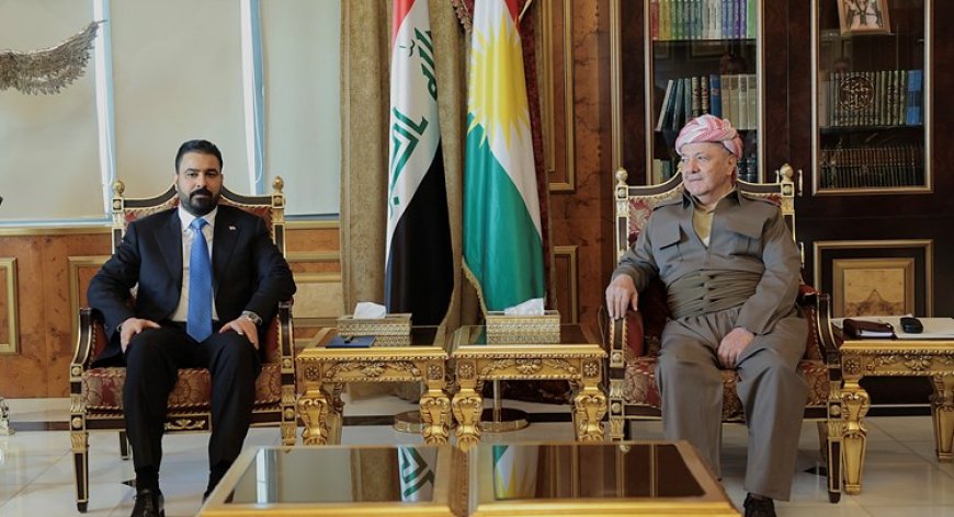 Serok Barzanî pêşwaziya Serokwezîrê Raspartiyê Iraqê kir