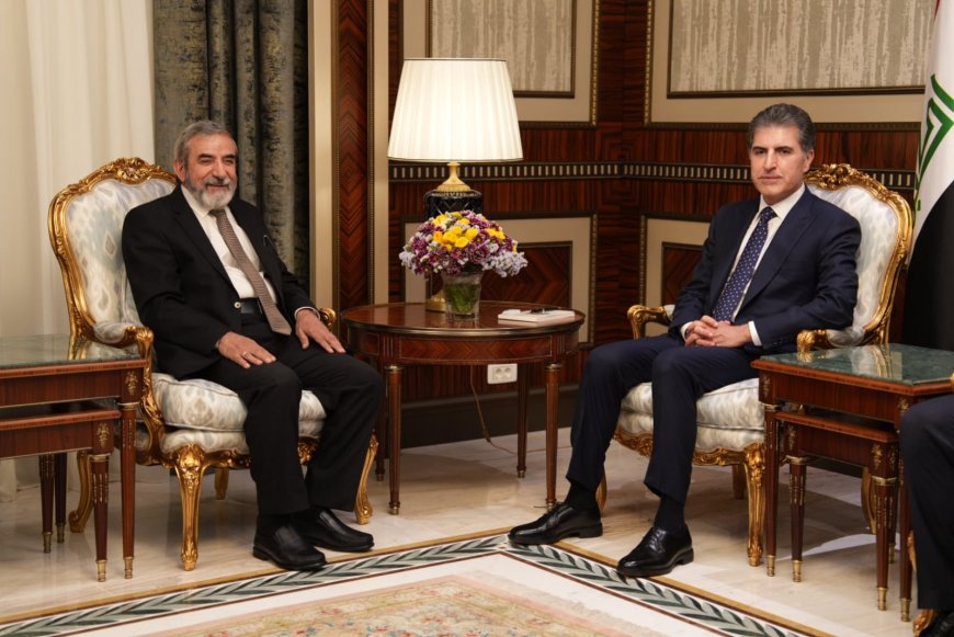 Serok Nêçîrvan Barzanî pesna hewlên Mamoste Selahedîn Mihemed Behadîn kir
