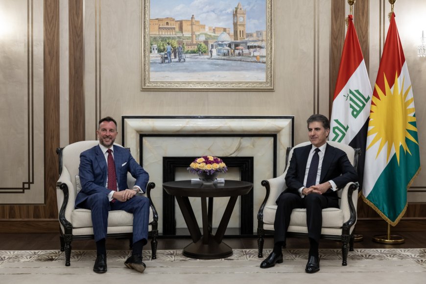 Serok Nêçîrvan Barzanî ligel Balyozê Îtalyayê civiya