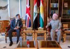 Serok Barzanî pêşwaziyê li Balyozê Brîtanyayê li Iraqê kir