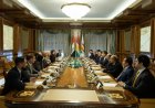 Serok Nêçîrvan Barzanî ligel Tom Barrack û Mazlûm Ebdî civîya