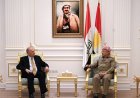 Serok Barzanî pêşwaziya Sekreterê Giştî yê Partiya Mutehîdûn kir