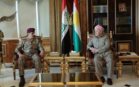 Serok Barzanî pêşwaziyê li Sererkanê Iraqê kir