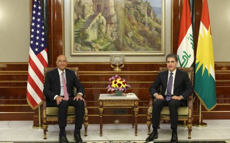 Serok Nêçîrvan Barzanî û Nûnerê Taybet ê Serok Trump Pêşxistina Têkiliyan Gotûbêj Kirin