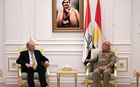 Serok Barzanî pêşwaziya Sekreterê Giştî yê Partiya Mutehîdûn kir