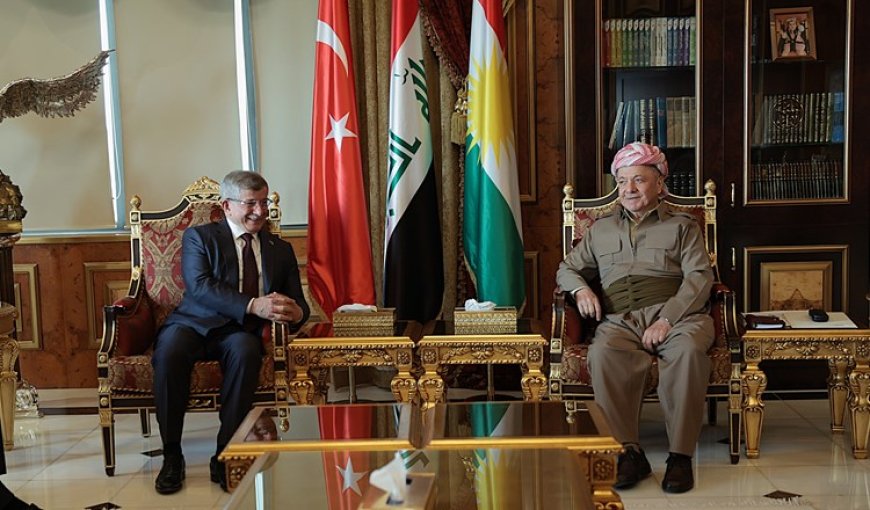 Serok Barzanî pêşwaziya Serokwezîrê berê yê Tirkiyê kir