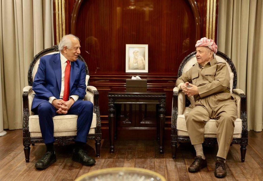 Serok Barzanî pêşwaziya Zalmay Khalilzad kir