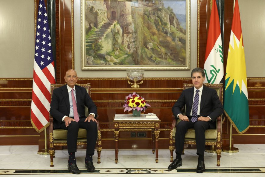 Serok Nêçîrvan Barzanî û Nûnerê Taybet ê Serok Trump Pêşxistina Têkiliyan Gotûbêj Kirin