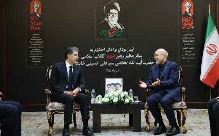 Serokê Herêma Kurdistanê ligel Serokê Encûmena Şûra ya Îranê civiya